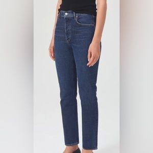 AGOLDE RILEY LONG HIGH RISE STRAIGHT
IN DIVIDED